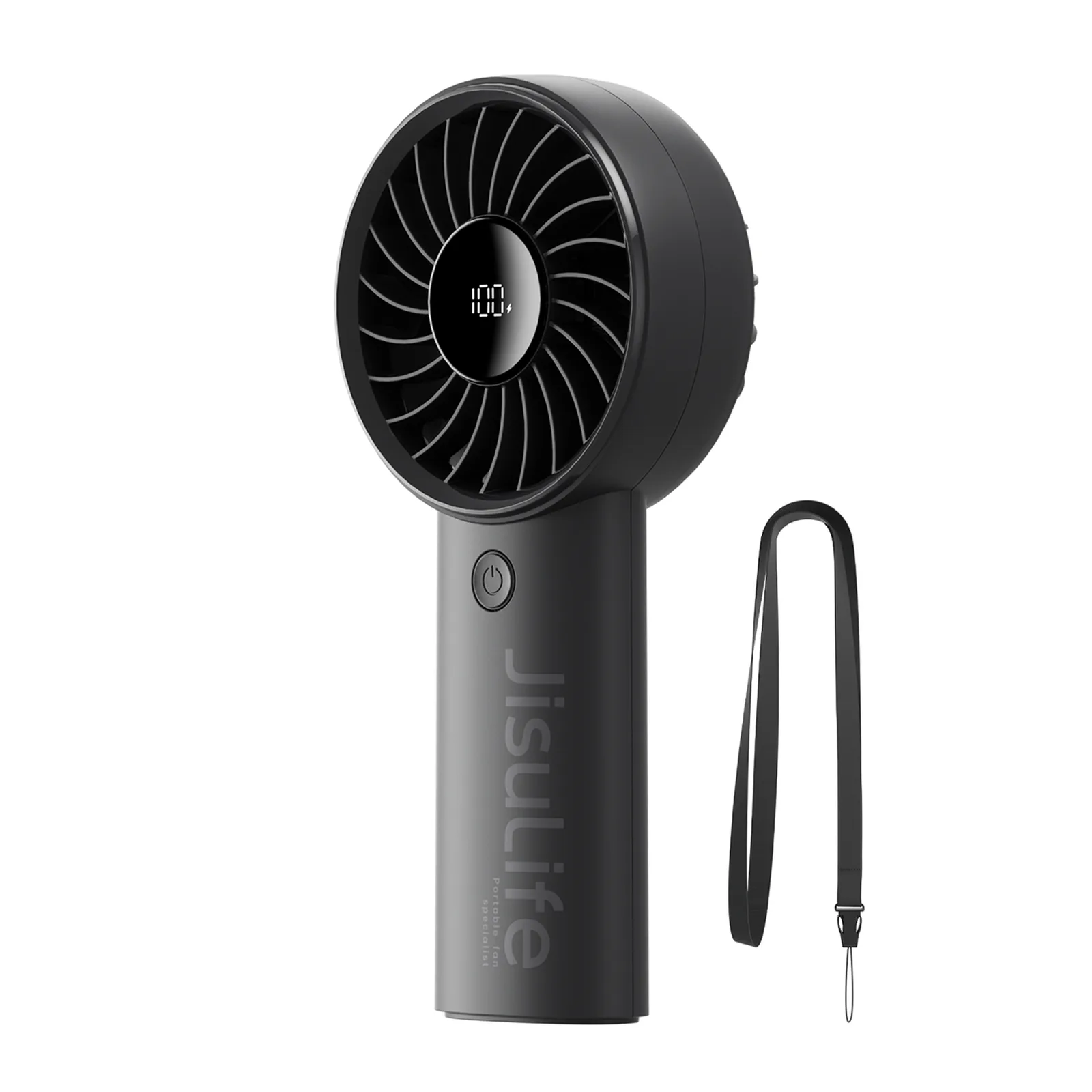 Mini USB-C kézi ventilátor 3600 mAh – fekete