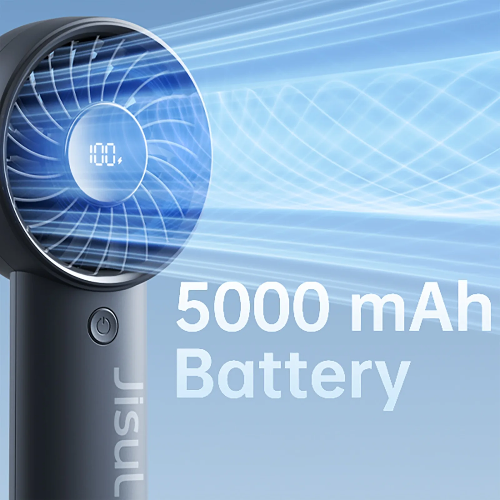 Mini USB-C Handheld Fan 5000mAh - Black 6
