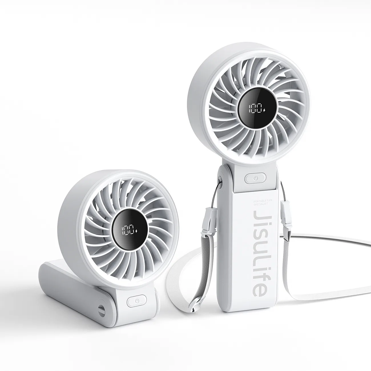 Mini USB-C kézi ventilátor 5000 mAh – szürke
