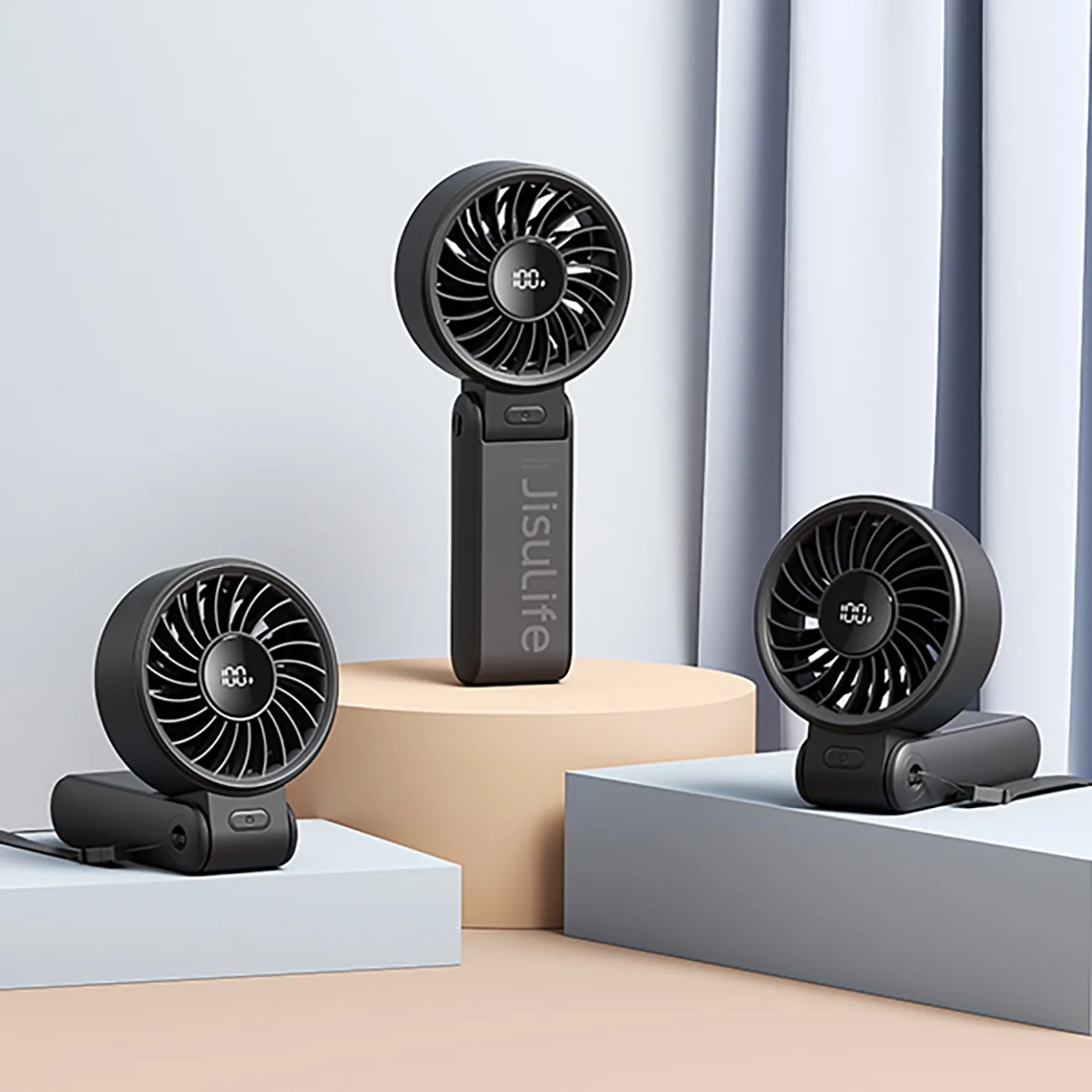 Mini USB-C Handheld Fan 3600mAh - Black 7