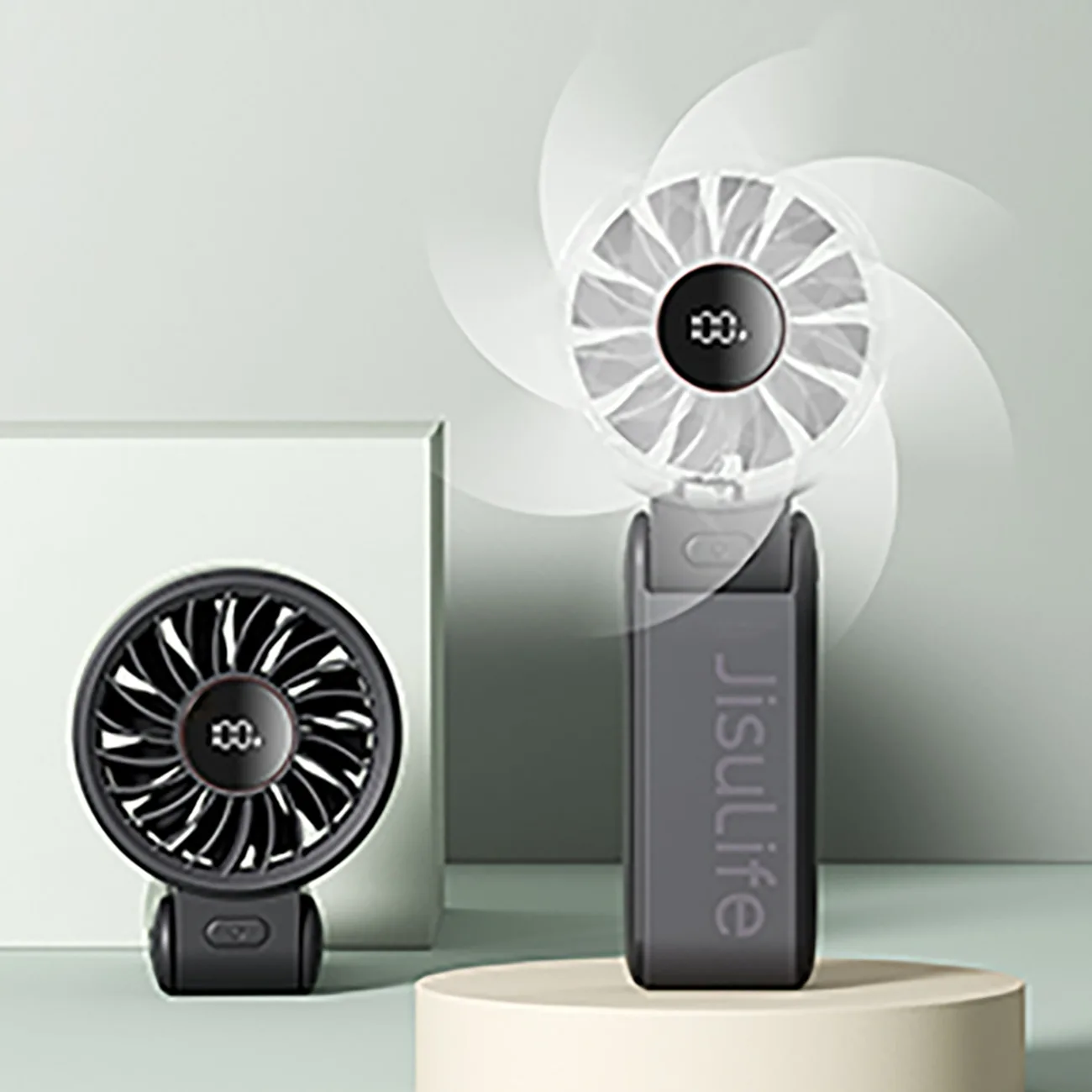 Mini USB-C Handheld Fan 3600mAh - Black 8