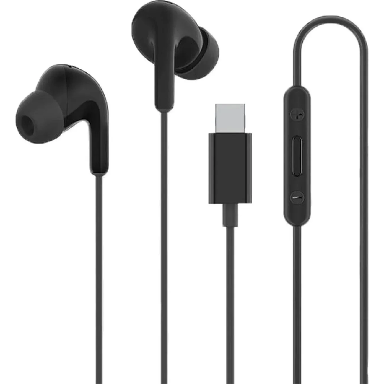 Xiaomi BHR8930GL USB-C káblové slúchadlá do uší s diaľkovým ovládaním – čierne