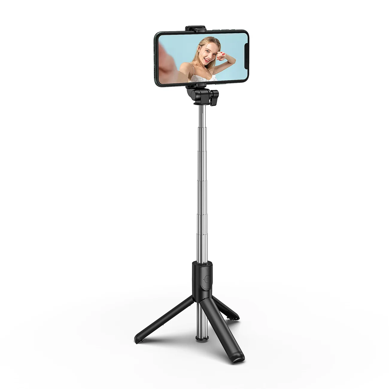 Telescopic selfie stick/trepied cu suport pentru telefon, 1 m 4