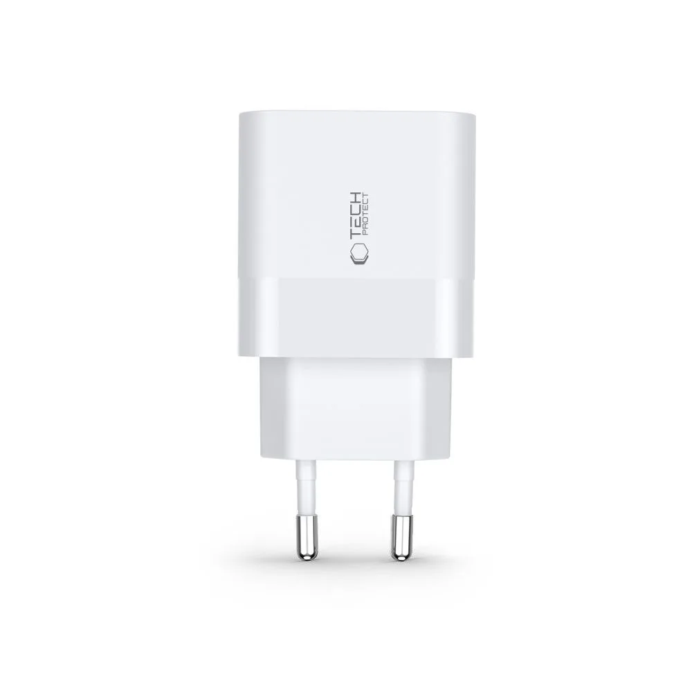 Ładowarka sieciowa C30W USB-C USB-A 30W - biała 3