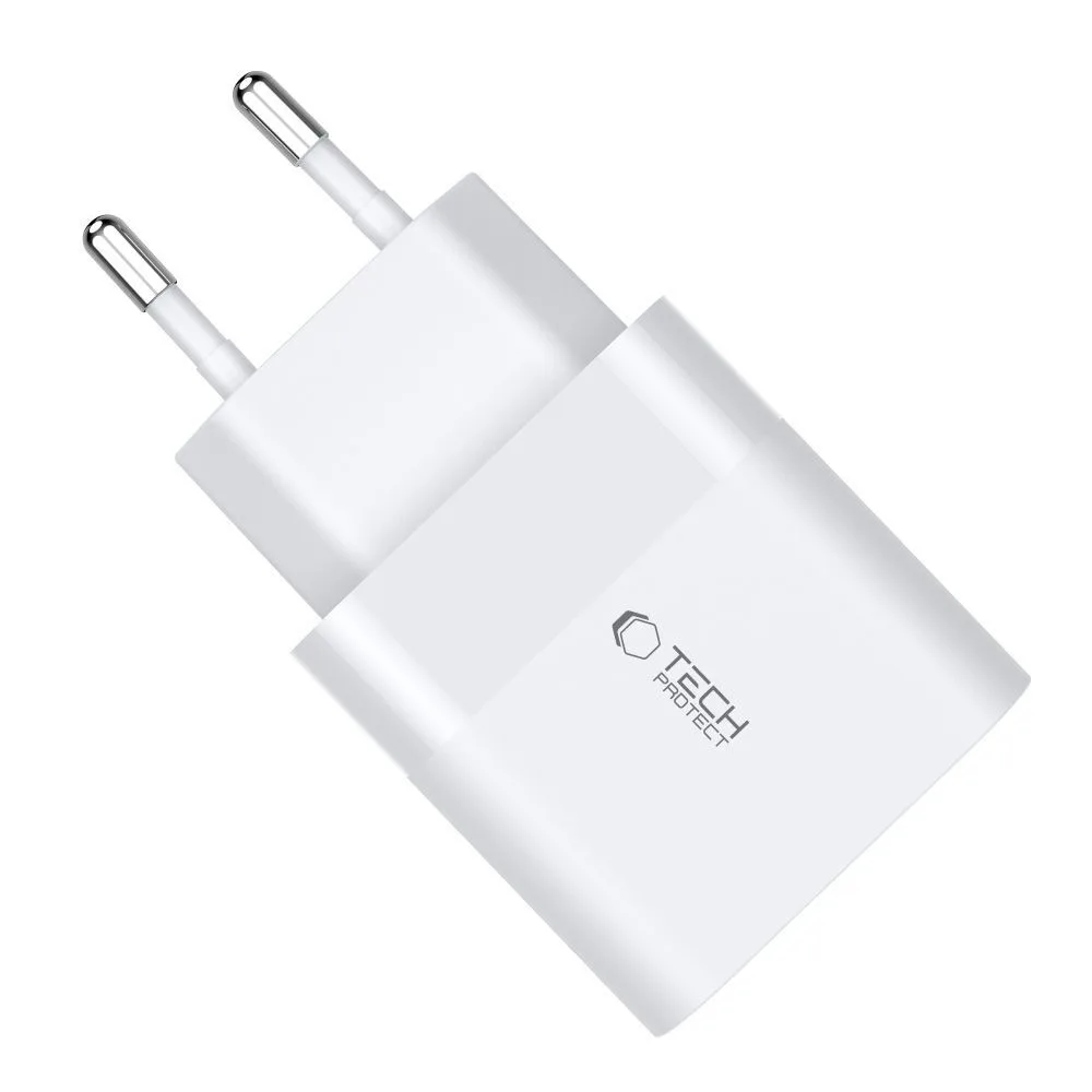 Ładowarka sieciowa C30W USB-C USB-A 30W - biała 5
