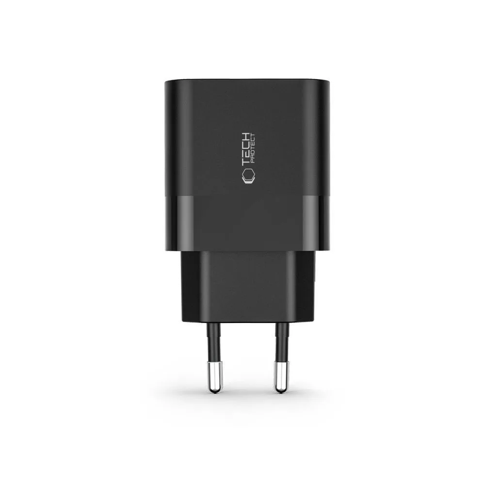 C30W USB-C to USB-A 30W Wall Charger - Black 3