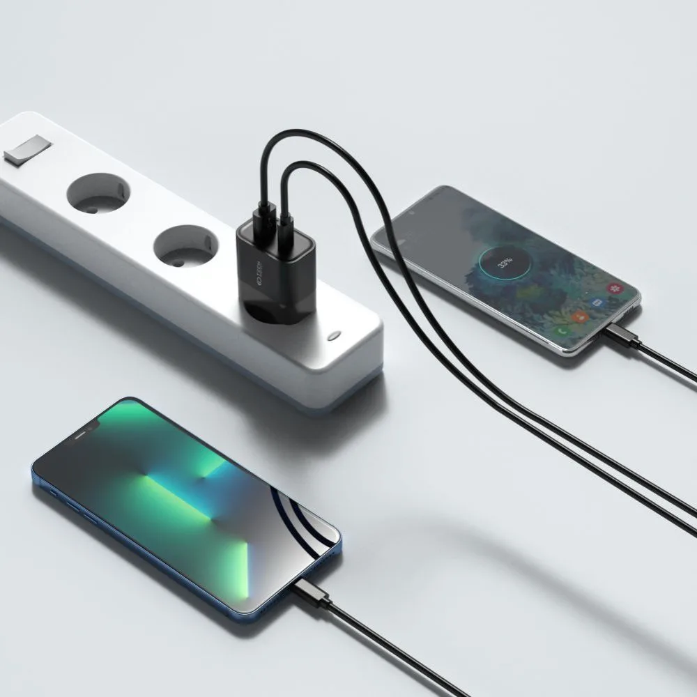 C30W USB-C to USB-A 30W Wall Charger - Black 6