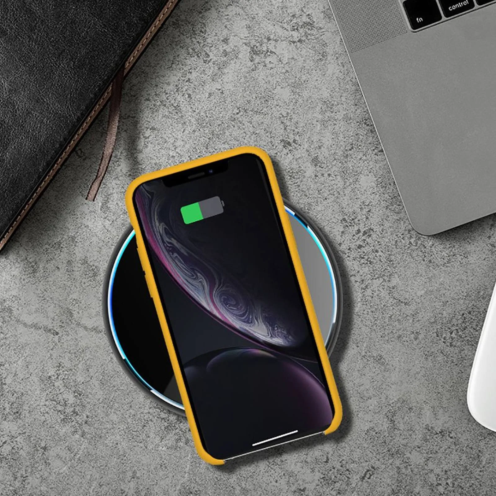 15-W-Wireless-Induktionsladegerät – Schwarz 3