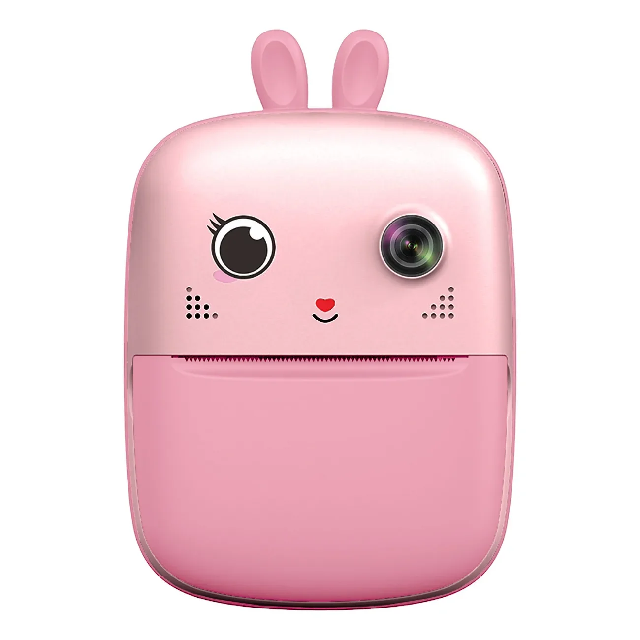 HURC10R Mini Thermal Printer with Camera and Video Camera - Pink