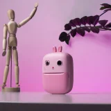 HURC10R Mini Thermal Printer with Camera and Video Camera - Pink 5