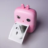 HURC10R Mini Thermal Printer with Camera and Video Camera - Pink 6