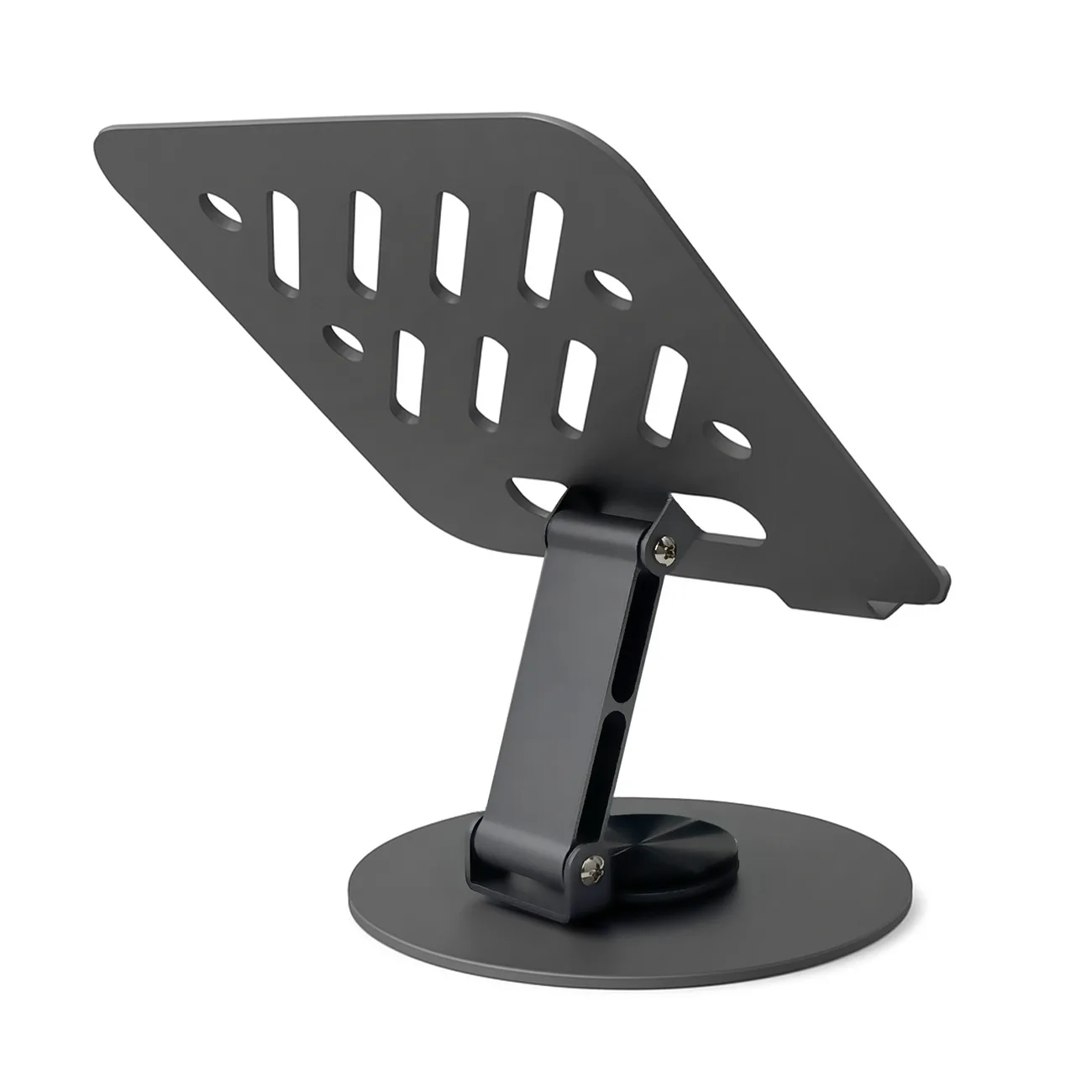 Klappbarer 360°-Tablet-Ständer für den Schreibtisch – grau 2