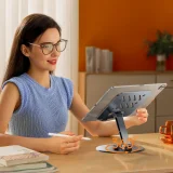 Sklopivi stolni stalak za tablet 360° - sivi 5
