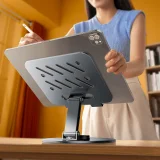 Sklopivi stolni stalak za tablet 360° - sivi 8