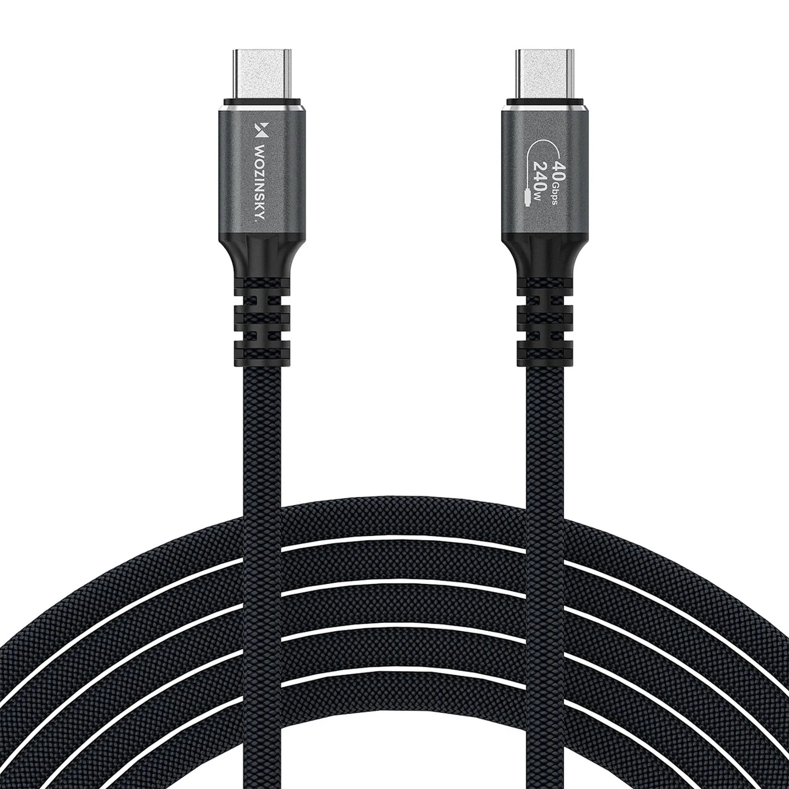 Thunderbolt 4 USB-C kábel 240 W 4K 1,5 m – fekete 2