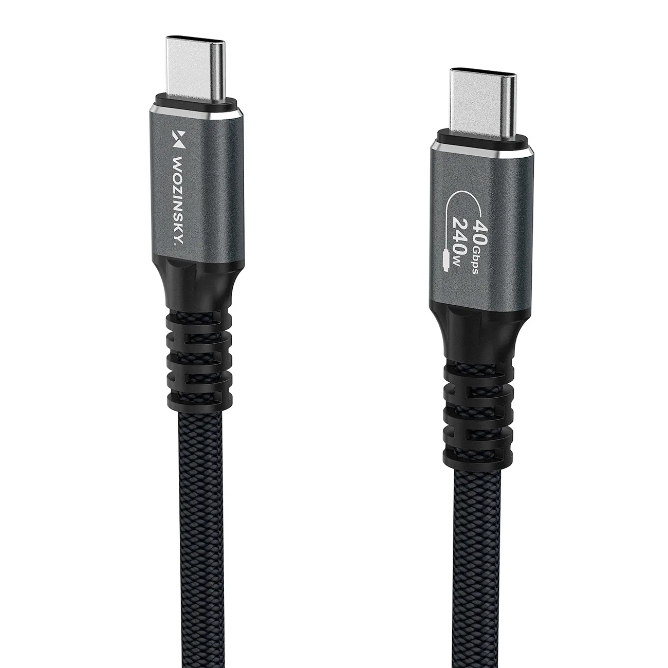 Thunderbolt 4 USB-C kábel 240 W 4K 1,5 m – fekete 3