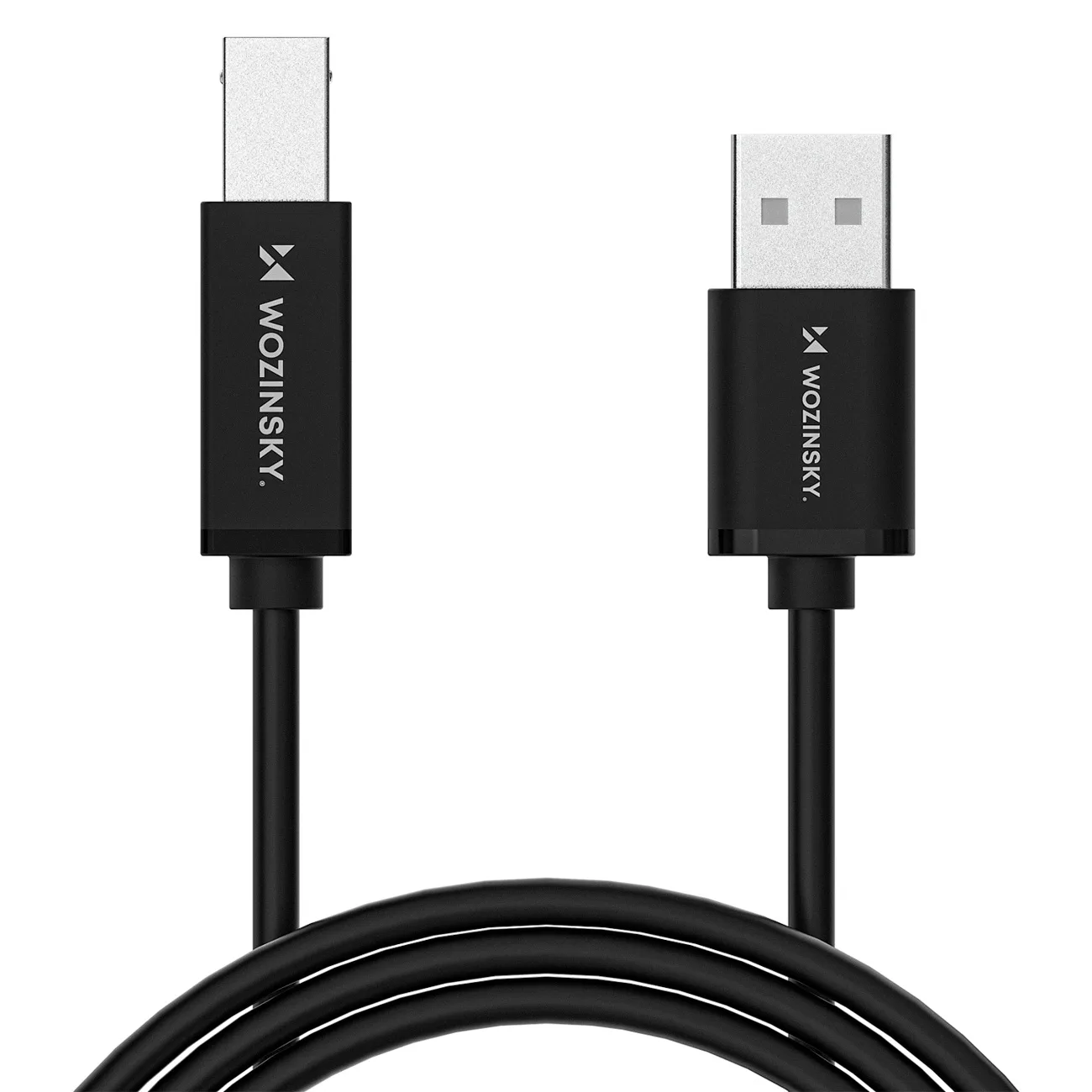 USB-B–USB-A nyomtató-/szkennerkábel, 480 Mbps, 1 m, fekete 2