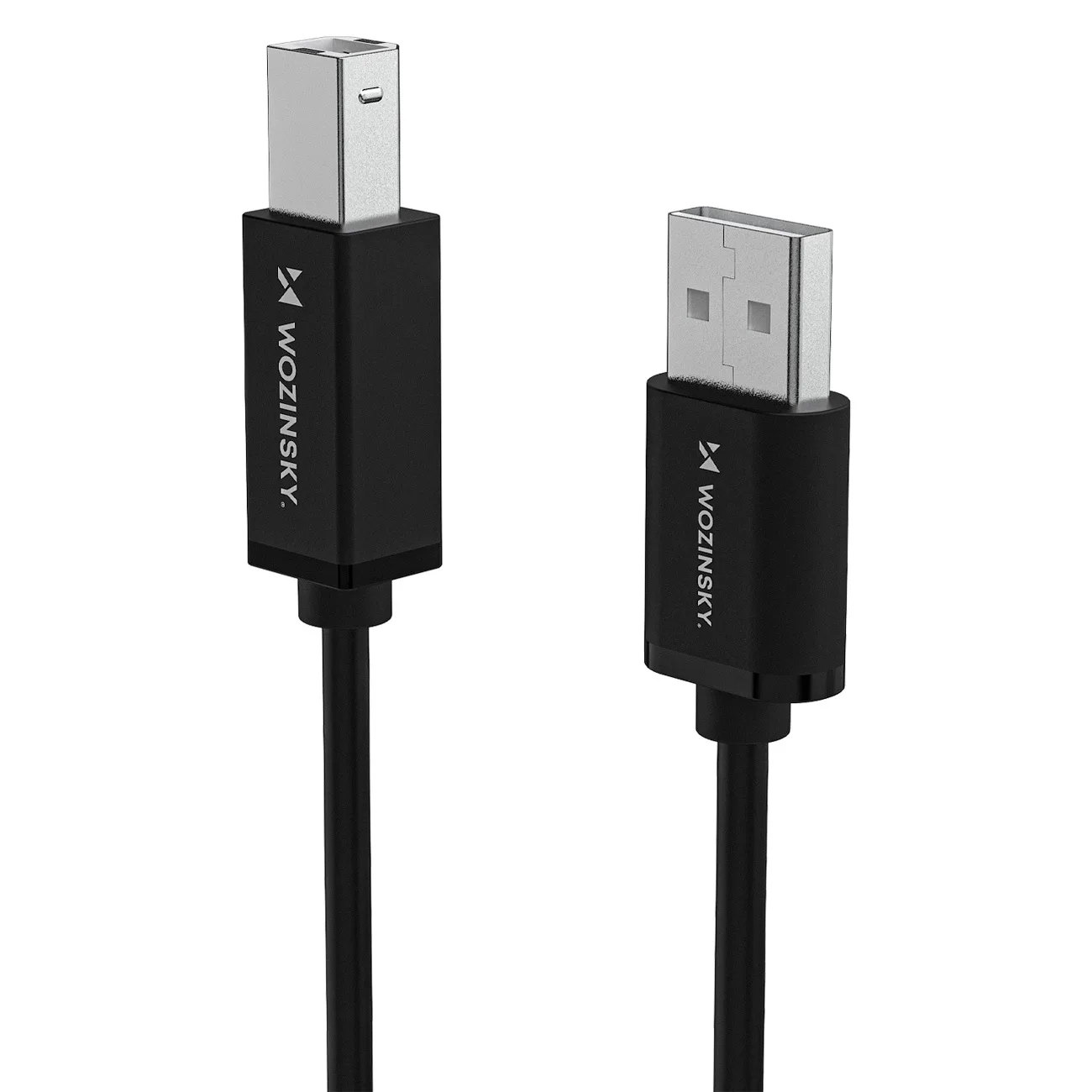 USB-B–USB-A nyomtató-/szkennerkábel, 480 Mbps, 1 m, fekete 3