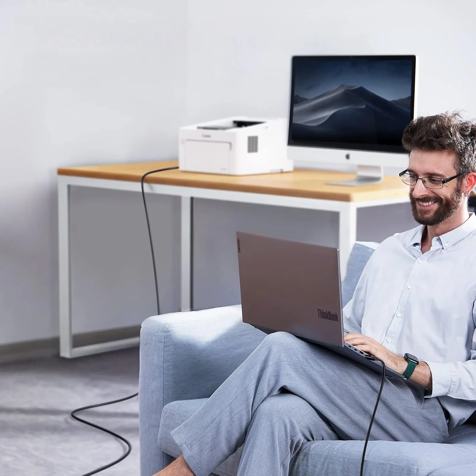 USB-B–USB-A nyomtató-/szkennerkábel, 480 Mbps, 1 m, fekete 8