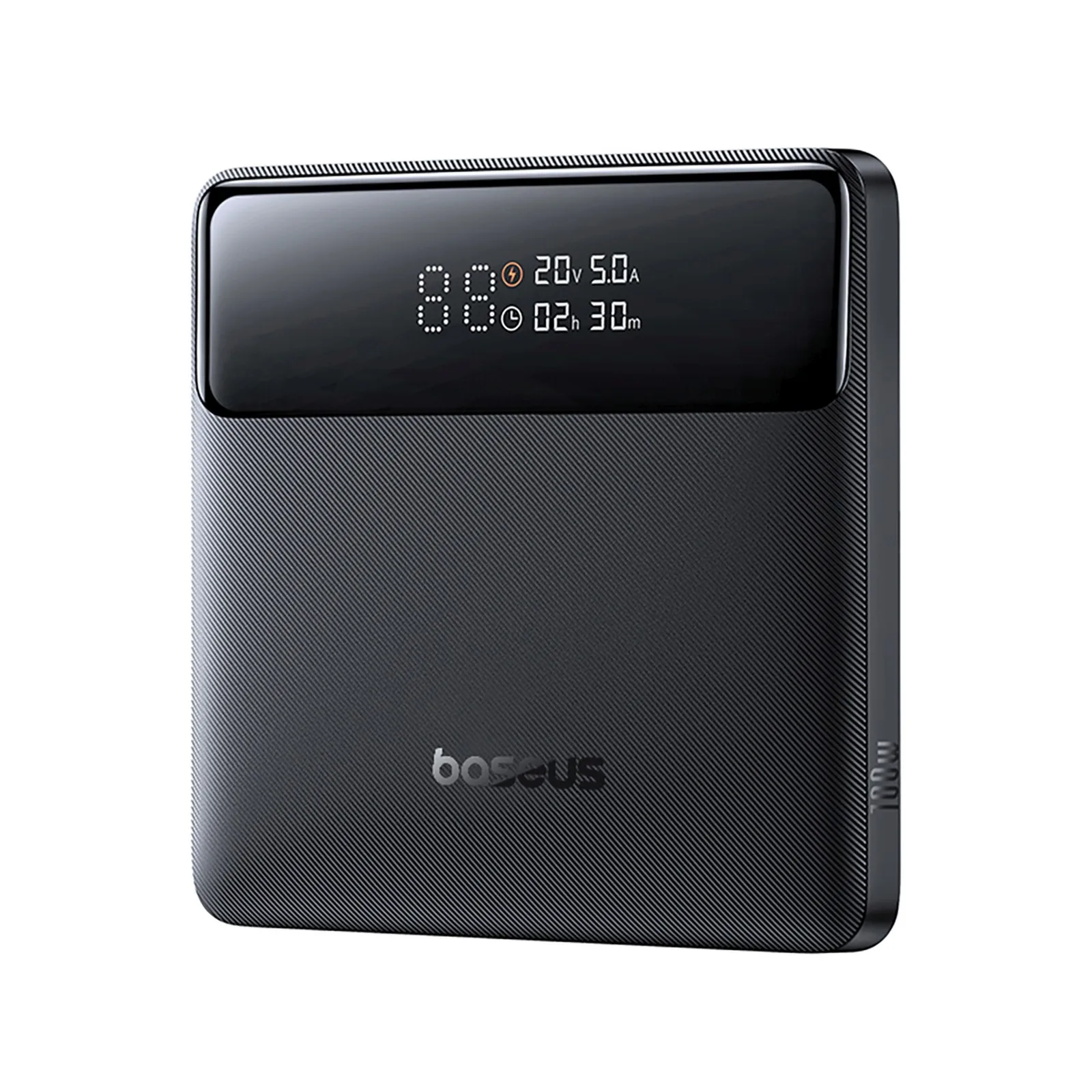 Blade H1 20000 mAh-s powerbank kijelzővel, USB-A, USB-C, 100 W – fekete