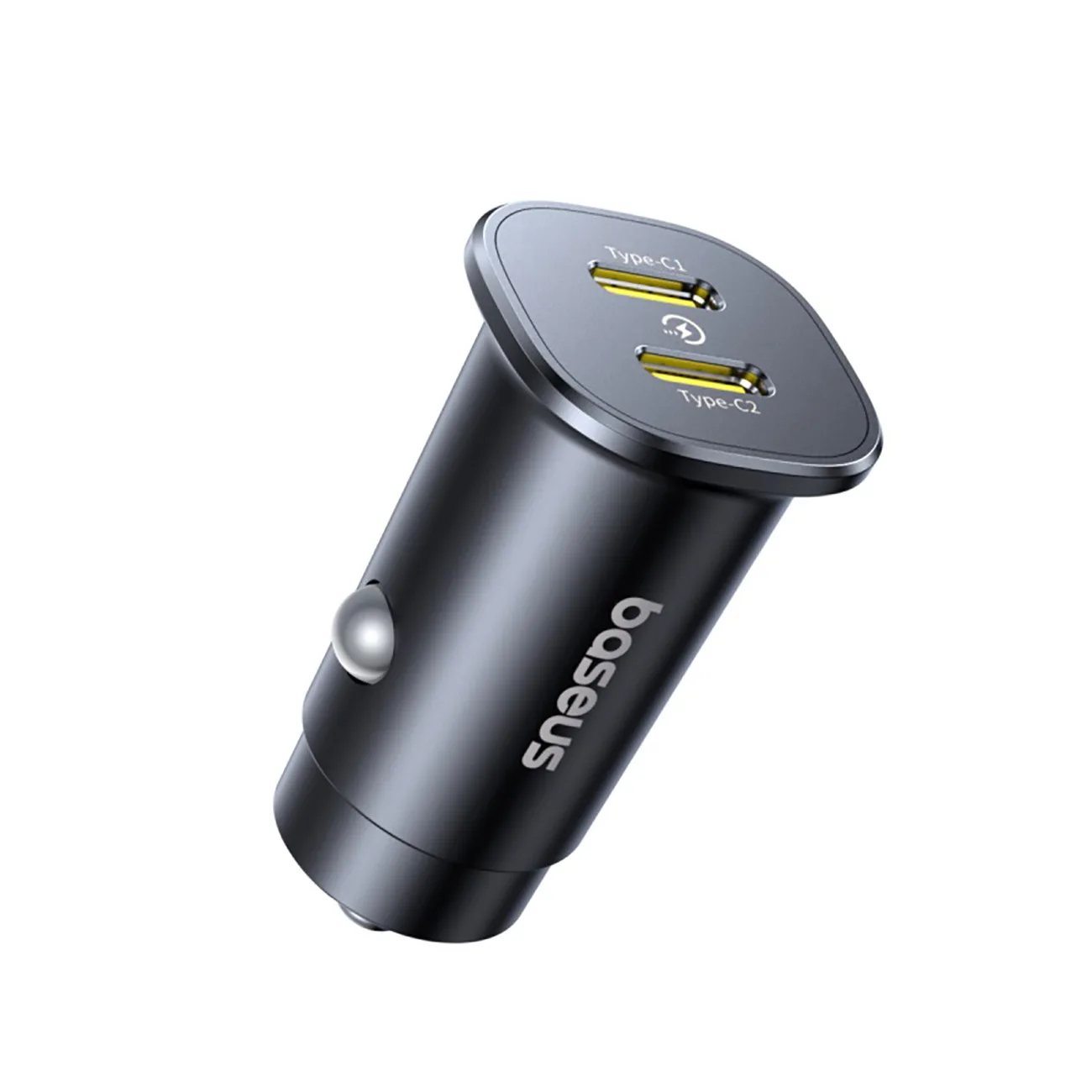 2 x USB-C punjač za automobil 30W - crni 2