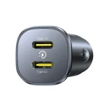 2 db USB-C 30 W-os autós töltő – fekete 3