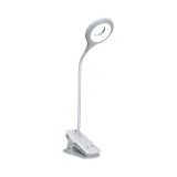 Mini vezeték nélküli LED olvasólámpa kapcsokkal és USB-C kábellel, 80 lm - fehér