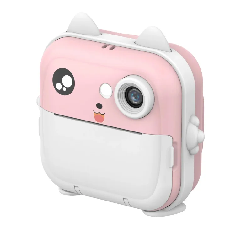 WDT-01 Mini hőnyomtató kamerával gyerekeknek – rózsaszín