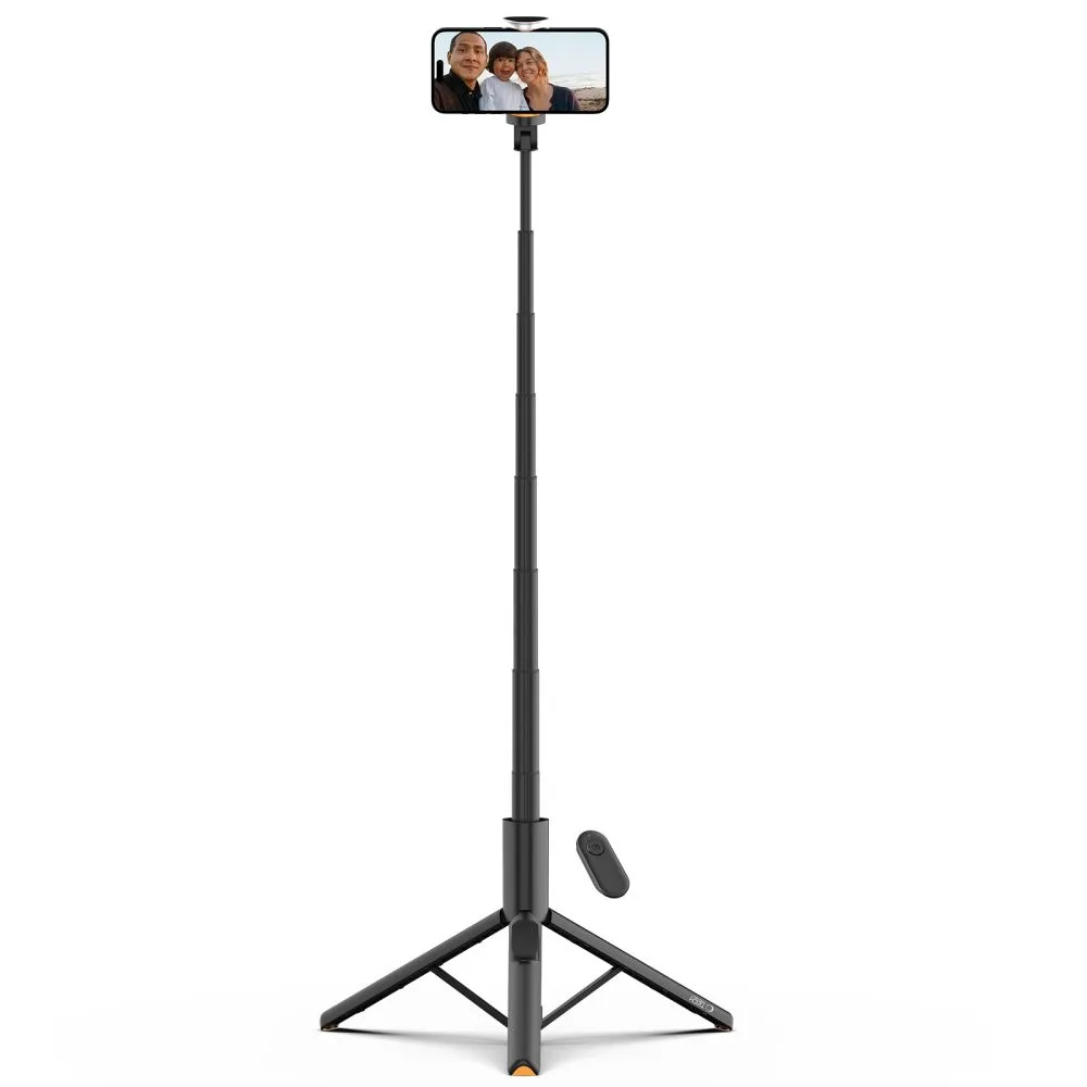 Selfie tyč, fototyč, statív, skladací s diaľkovým ovládaním cez Bluetooth, 146 cm 2