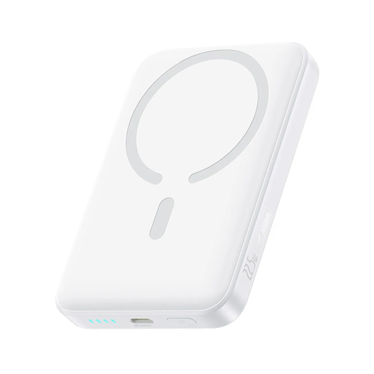 Powerbank bezprzewodowy EnerFill FM11 10000mAh 22.5W MagSafe z kablem USB-C 30cm - biały Powerbank bezprzewodowy EnerFill FM11 10000mAh 22.5W MagSafe z kablem USB-C 30cm - biały