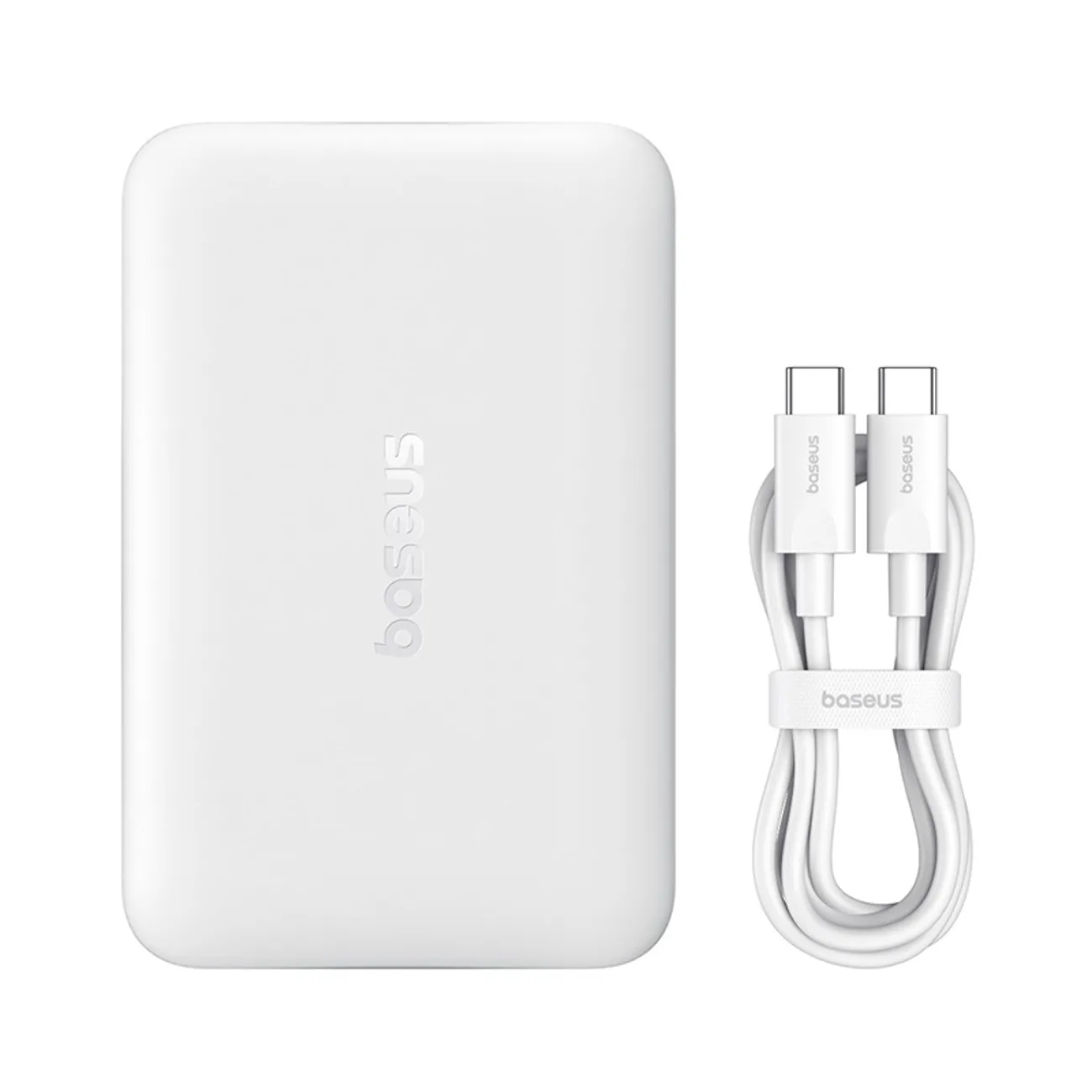 Powerbank bezprzewodowy EnerFill FM11 10000mAh 22.5W MagSafe z kablem USB-C 30cm - biały 2