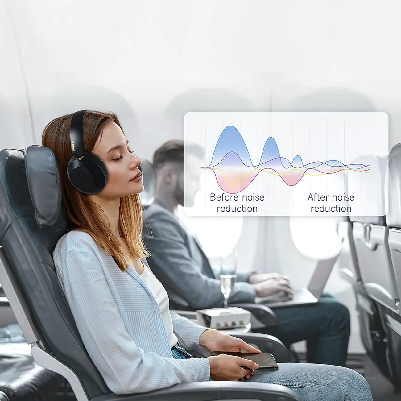 Słuchawki bezprzewodowe nauszne X22 Max Bluetooth ANC - czarne 5