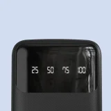 K6Pro+ 20000mAh Power Bank s ugrađenim USB-C, microUSB i iPhone Lightning kabelima - crna 7