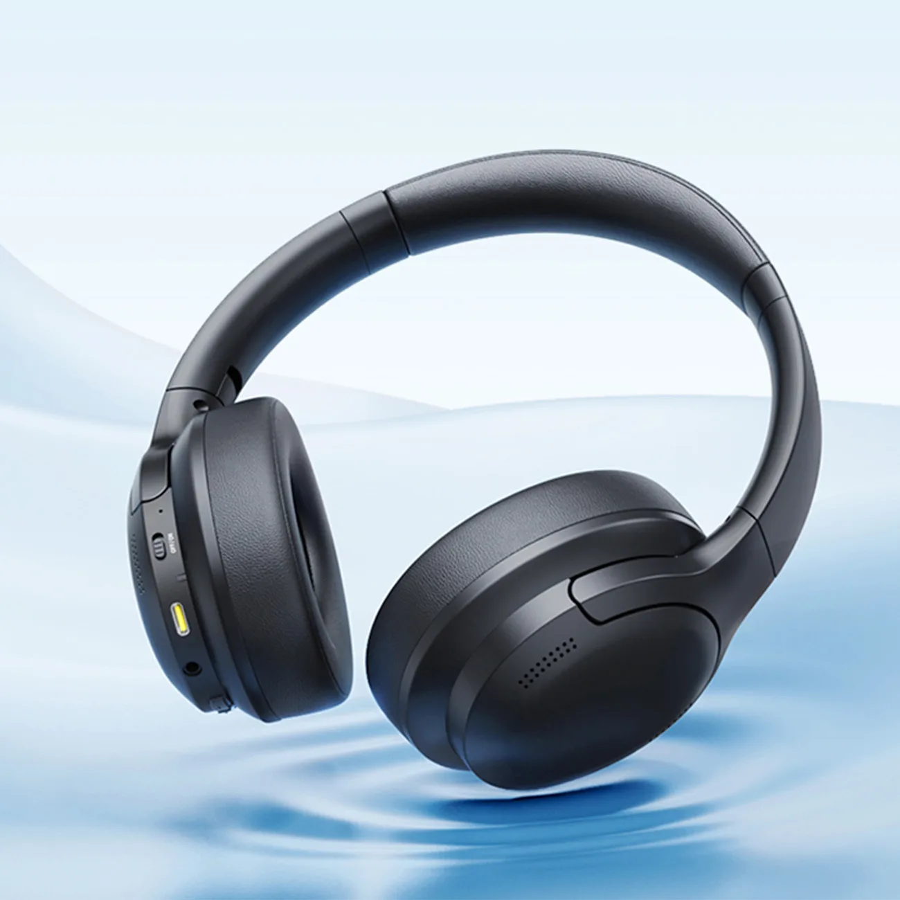 BH1 Bluetooth wireless over-ear headphones with powerful bass - black 10