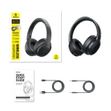 BH1 Bluetooth wireless over-ear headphones with powerful bass - black 3