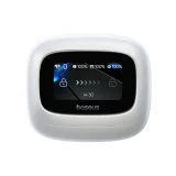 Bowie M2s Ultra TWS wireless earbuds with display - white 3