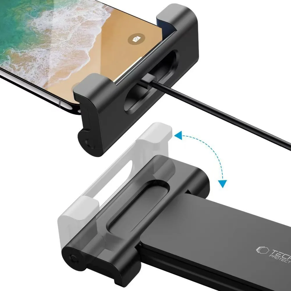 V1 Telescopic Car Headrest Mount for Smartphones - Black 7