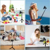 Tijă magnetică pentru selfie cu telecomandă L06S Bluetooth MagSafe 82 cm 7