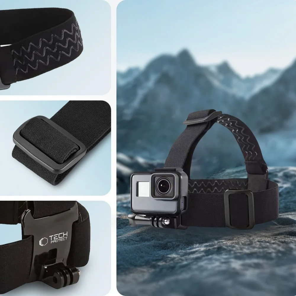 GoPro DJI GA100 Suport pentru cap pentru camere de acțiune - Negru 5