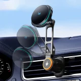 Držač za automobil s Qi MagSafe 15W bežičnim punjačem i ventilatorom za ventilaciju - crni 6