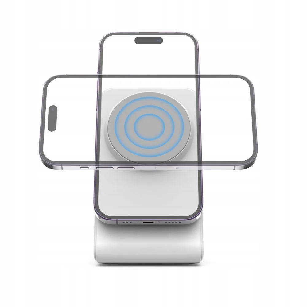 QI15W-A38 MagSafe Wireless Desktop Charger for Smartphones - White 6