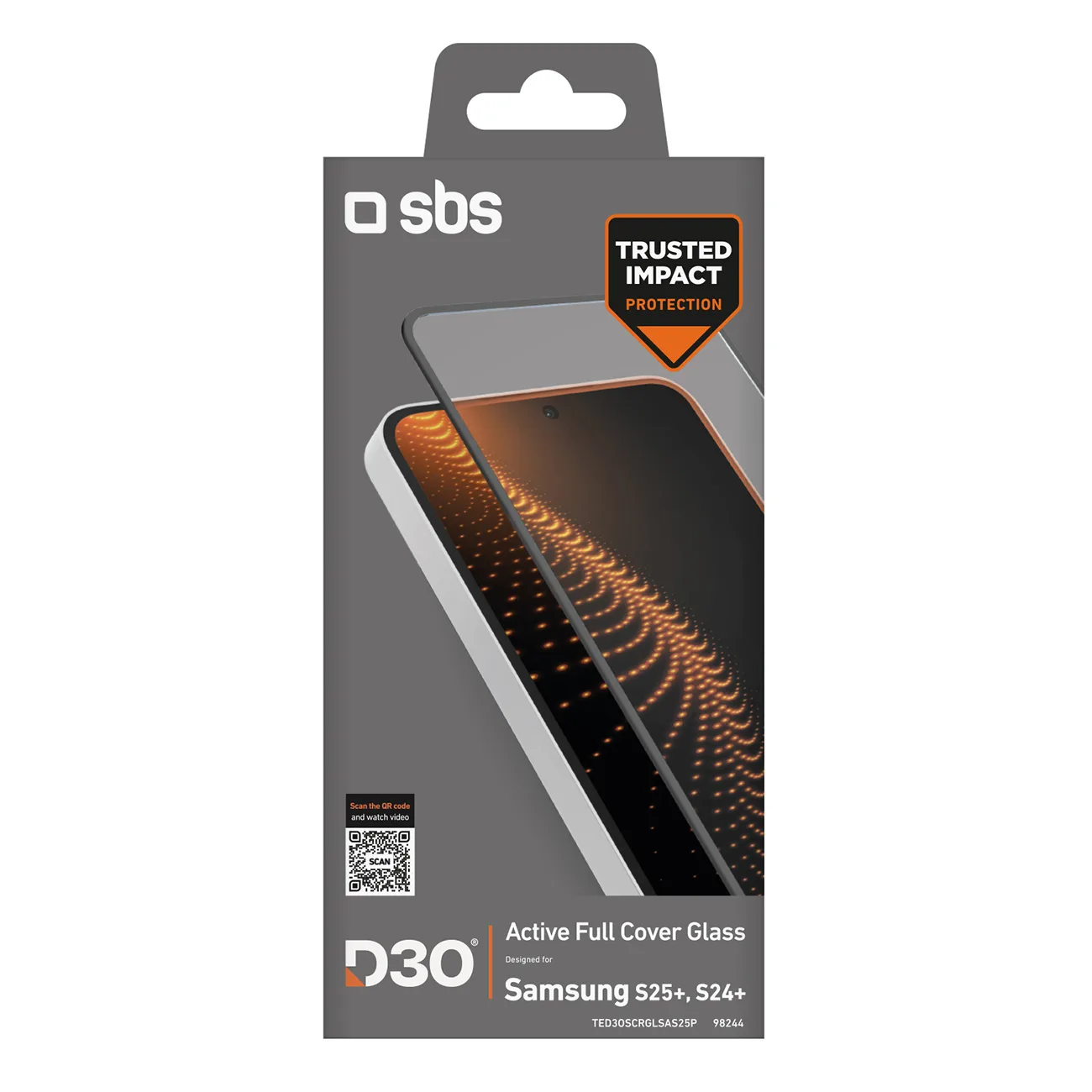 Szkło hartowane do Samsung Galaxy S25+ / S24+ z ramką Tempered Glass D3O 3