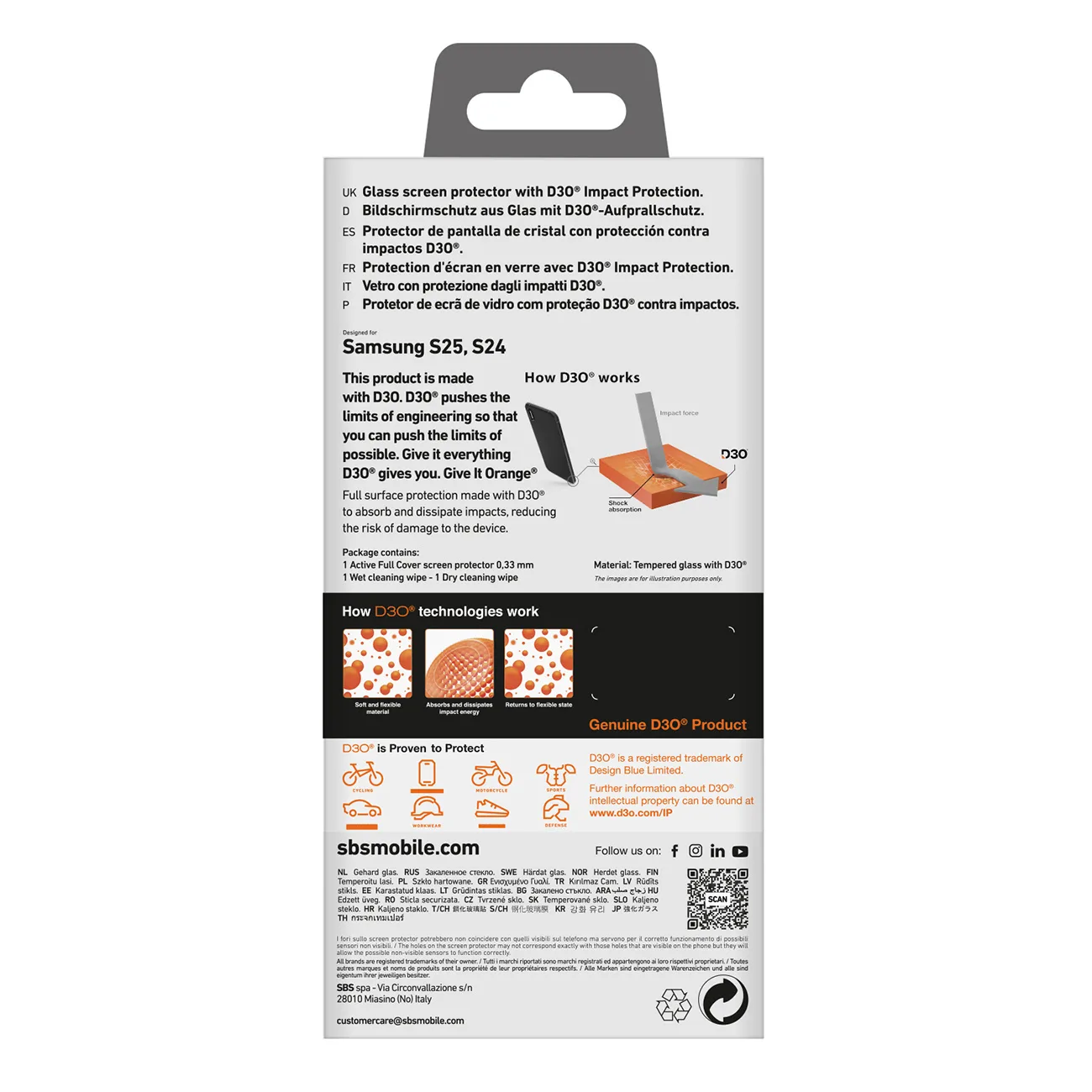 Szkło hartowane do Samsung Galaxy S25+ / S24+ z ramką Tempered Glass D3O 4