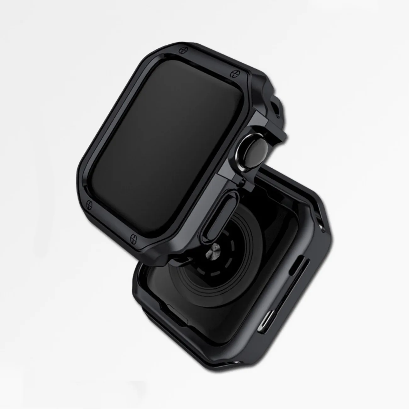 Apple Watch Series 7/8/9 45 mm Soft Strong óraház – fekete 2