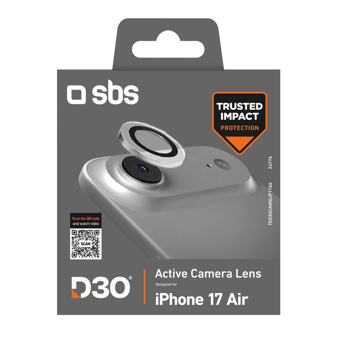 Protective lens glass for iPhone 17 Air with D3O Camera Glass technology 2