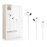 Căști intraauriculare cu fir Ultraboost Core G2 Lightning - Alb