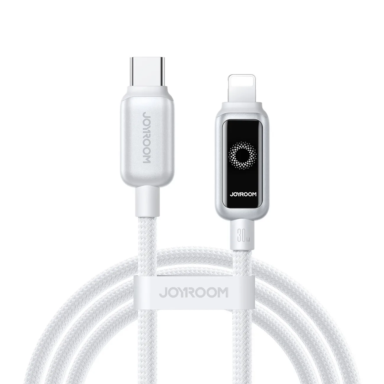 USB-C – iPhone Lightning kábel, 30 W, 1,2 m – fehér