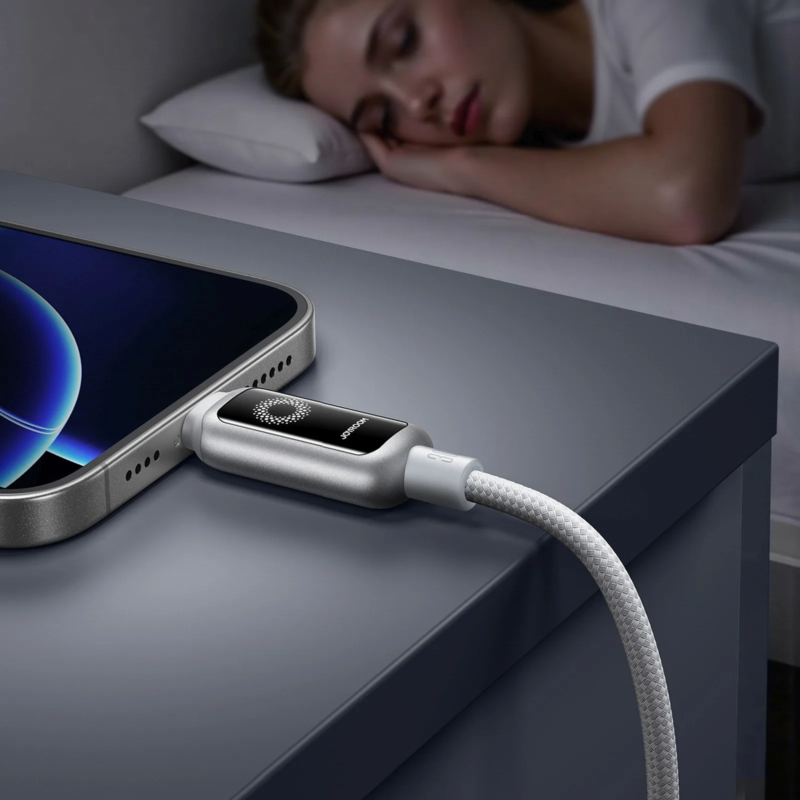 USB-C – iPhone Lightning kábel, 30 W, 1,2 m – fehér 7