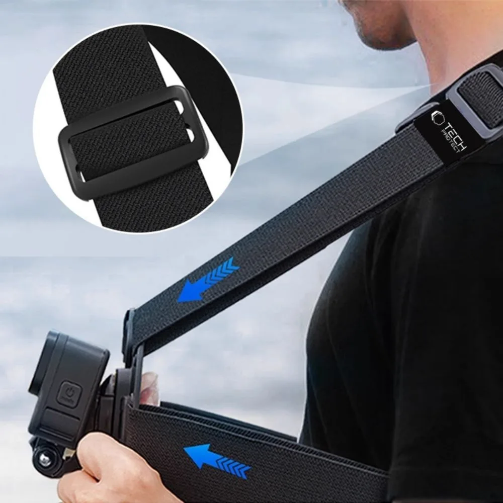 GoPro DJI mellkasheveder akciókamerához – fekete