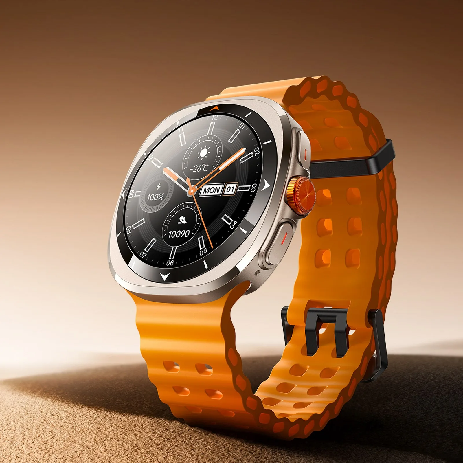 Smartwach sportowy z funkcją odbierania połączeń Venture Series JR-FV2 - pomarańczowy 3